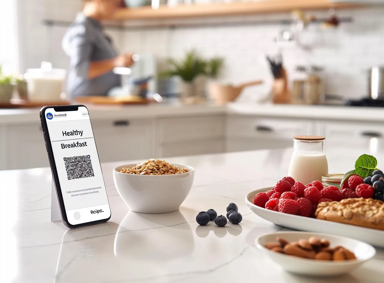 Códigos QR para recetas de desayuno Descubre nuevas ideas Mi código QR